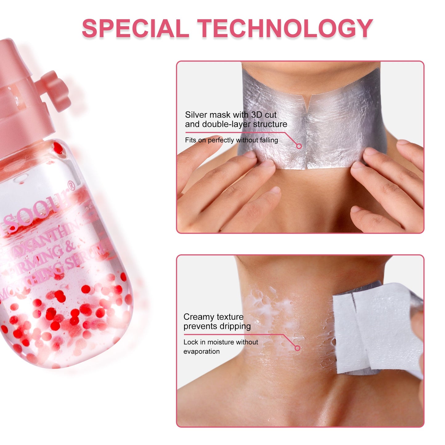 LS | Misoour Halsmasker Set: Collageen Peptide Anti-Rimpel Halsmasker