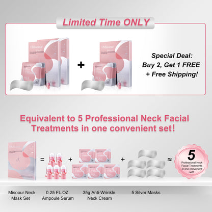 LS | Misoour Halsmasker Set: Collageen Peptide Anti-Rimpel Halsmasker