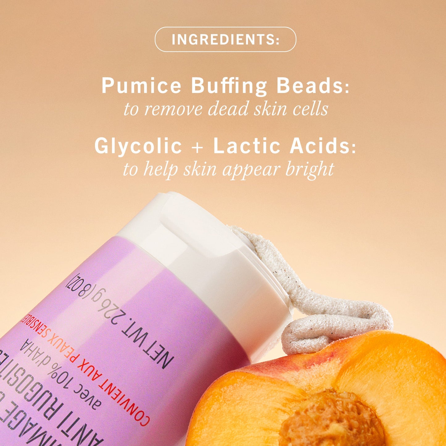 LS | Bultenverwijderende Body Scrub 10% verse perzik